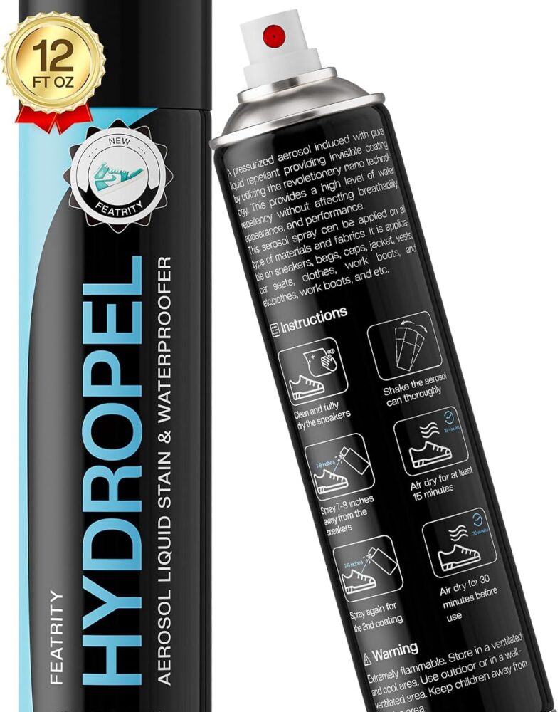 Shoe Protector Spray Waterproof: 12OZ Water & Stain Repellent